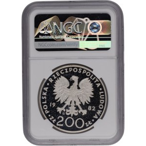 Poland 1982 Silver 200 Złotych John Paul II - Proof Strike