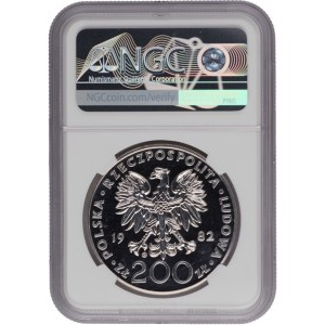 Poland 1982 Silver 200 Złotych John Paul II - Regular Strike