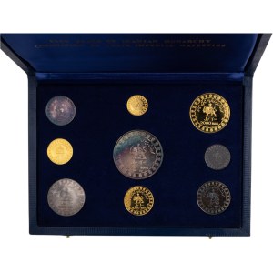 Zestaw 9 monet Iran 1971 SH1350 z okazji 2500-lecia Imperium Perskiego