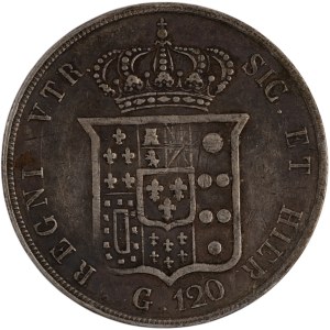Italy 1854 Silver 120 Grana