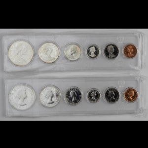 Canada 1963 & 1965 Proof Like Set includes Silver