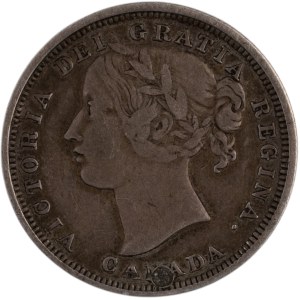 Canada 1858 Silver 20 Cents