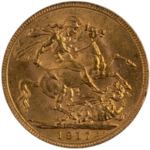 Canada 1917C Gold 1 Sovereign