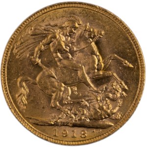 Canada 1918C Gold 1 Sovereign