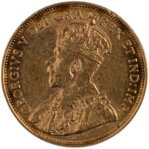 Canada 1912 $5 Gold