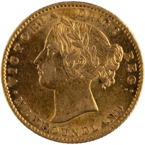 Canada Terranova 1870 Moneta d'oro da 2 dollari Obv. 2