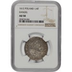 Poland 1612 Danzig Silver 1/4 Thaler (Ort)