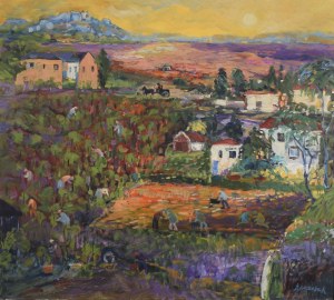 Jan SZANCENBACH (1928-1998), Landscape from Burgundy, 1988