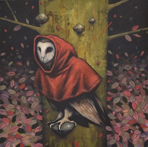 Kamil Stańczak, Barn Owl in Red Hood, 2019