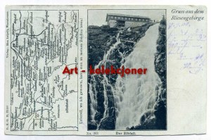 Giant Mountains - Riesengebirge - Shelter - Map.