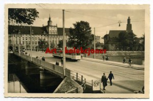 Wrocław - Breslau - University Bridge - Tramway