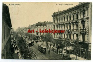 Warsaw - Marszalkowska Street - Trams