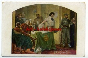 A.Grottger - War - Drawing of recruits