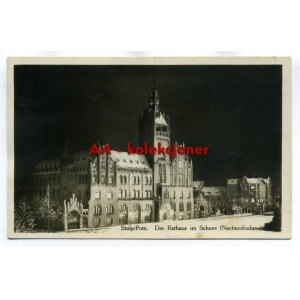 Słupsk - Stolp - Ratusz nocą