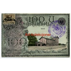 Rybnik - Dworzec - Banknot - Kolaż - Plebiscyt