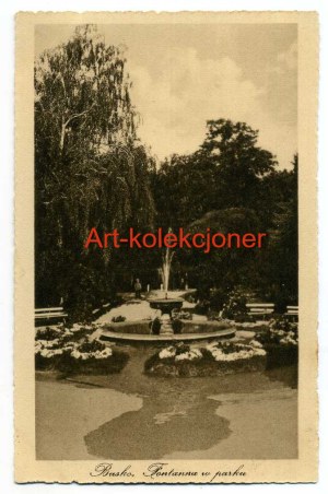Busko Zdrój - Fountain in the park