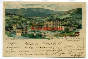 Jagniątków - Agnetendorf - Lithograph - Oscar Keil