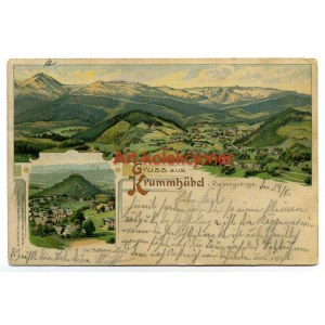 Karpacz - Krummhubel - Litografia - Oskar Keil