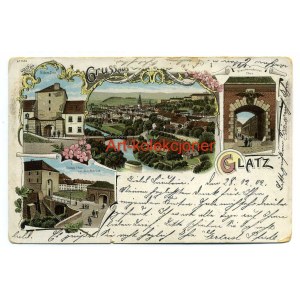 Klodzko - Glatz - Litografia