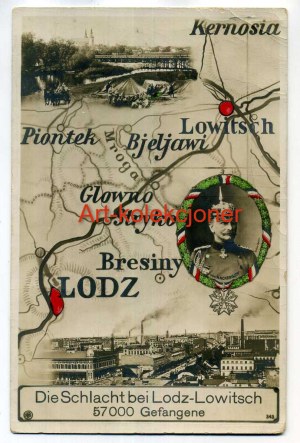 Lodz - Lowicz - Map