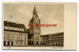 Elk - Lyck - Market Square - Church