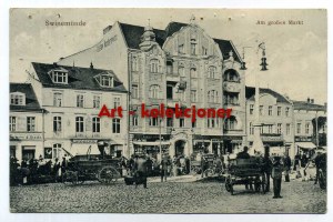 Swinoujscie - Swinemunde - Market Square -Bryczki
