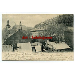 Boguszów Gorce - Gottesberg - Kościół - Domy
