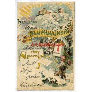 Karkonosze - Riesengebirge - Gruss noworoczny - Oskar Keil