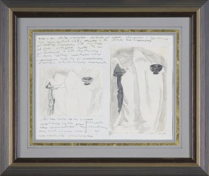 Józef Czapski, STILL LIFE - DRAPERY ON A TABLE