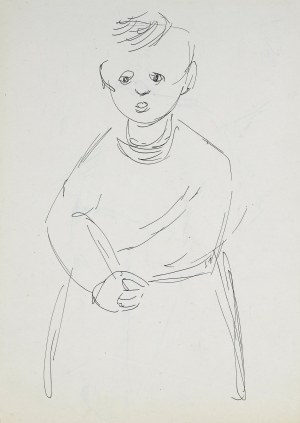 Alphonse Mazurkiewicz, PORTRETS OF A CHILD - SET OF TWO FIGURES