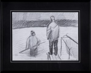 Jaroslaw Modzelewski, BY THE FISHING POND, 1991