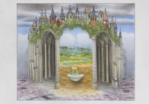 Jacek Yerka, ASPERSORIUM, 2024