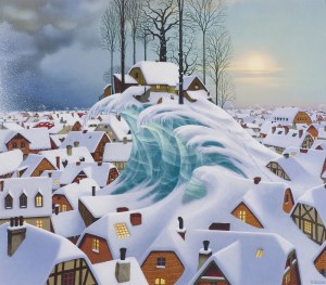Jacek Yerka, ZIMOWA FALA, 2005