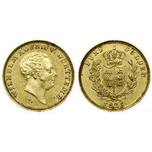 Niemcy, 5 guldenów, 1825, Stuttgart