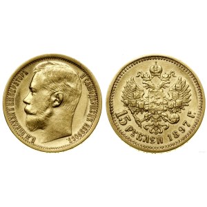 Rosja, 15 rubli, 1897 (А•Г), Petersburg