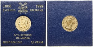 Sweden, 1,000 kroner, 1988, Eskilstuna