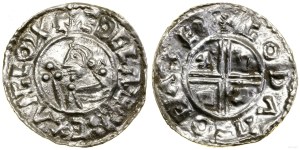 England, crux denarius, 991-997, Exeter mint, minter Goda