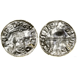 Anglia, denar typu long cross, 997-1003, mennica Lincoln, mincerz Osgut