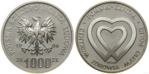 Poland, 1,000 zloty, 1986, Warsaw