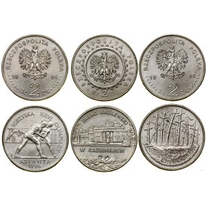 Poľsko, sada: 3 x 2 zlaté, 1995, Varšava