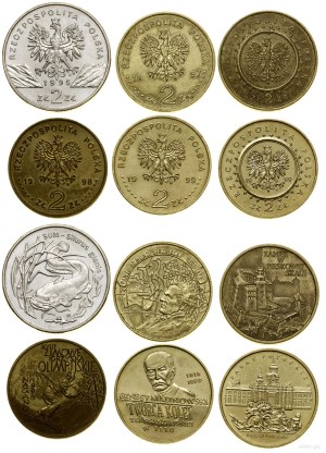 Poland, set of 6 x 2 gold, Warsaw