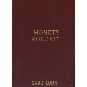 Polska, klaser z monetami polskimi z lat 1990-1995, Warszawa