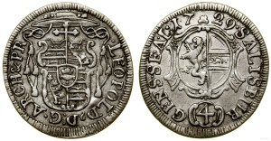 Austria, 4 krajcars (batzen), 1729, Salzburg