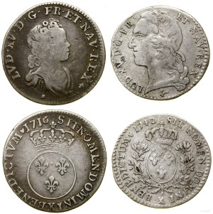 France, set of 2 x 1/10 ecu