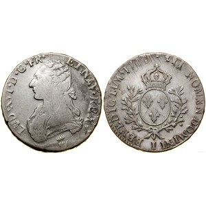 Francja, ecu, 1786(?) I, Limoges