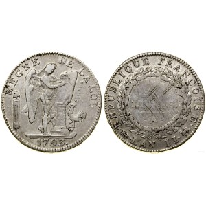 Francúzsko, 6 livres, 1793 A, Paríž