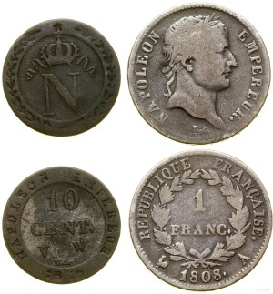France, set of 3 coins