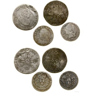 Francja, zestaw 4 monet