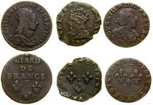 France, set of 5 coins