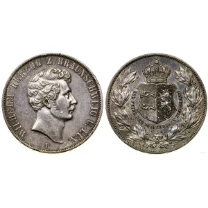 Niemcy, dwutalar = 3 1/2 guldena, 1856 B, Brunszwik